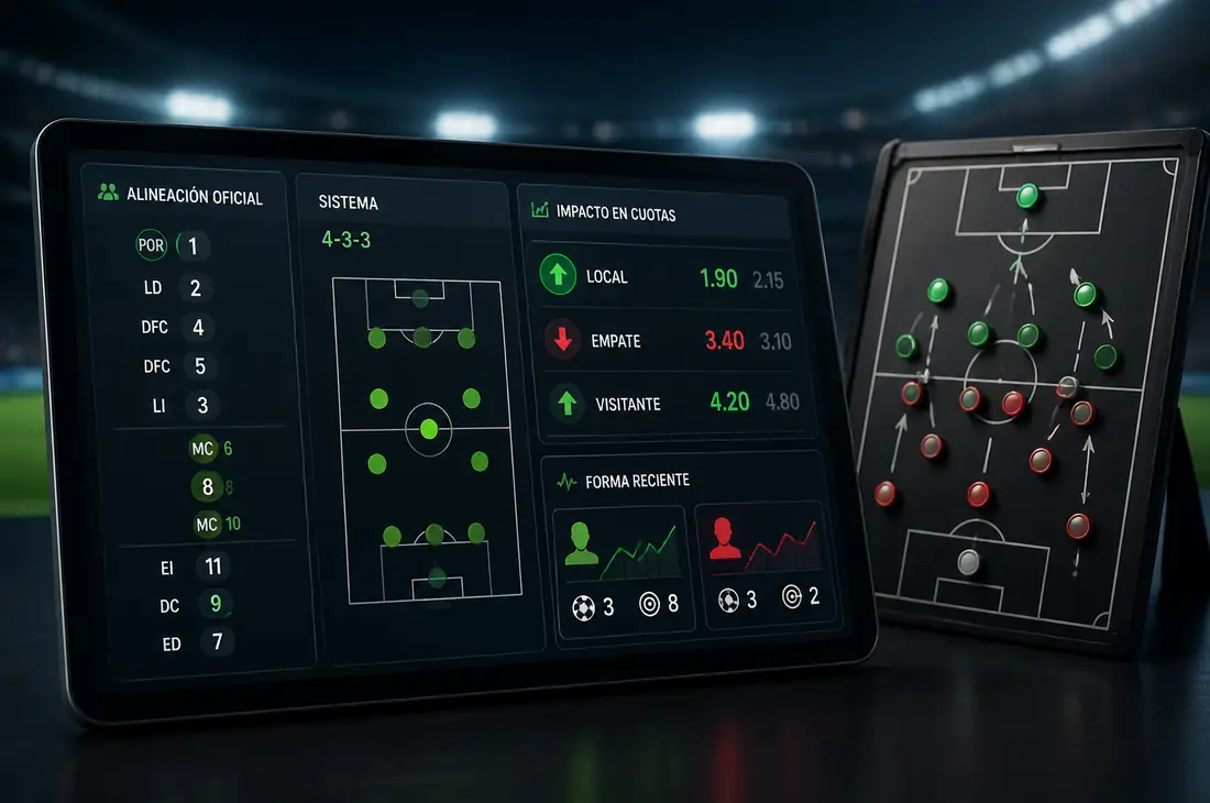 impacto alineaciones forma marcador cuotas Liga MX